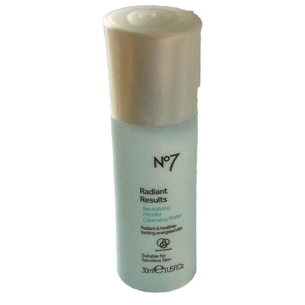 No7 Beautiful Skin Micellar Cleansing Water 1.0 oz Fl Oz Travel Size Toner No 7